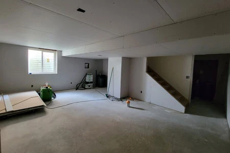 Basement Living Space Conversion